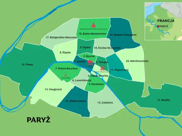 Gdzie leży Paryż? Precyzyjne położenie stolicy Francji